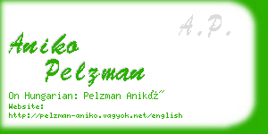 aniko pelzman business card